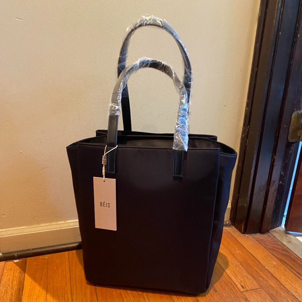 Beis Commuter Tote in Black - Brand New